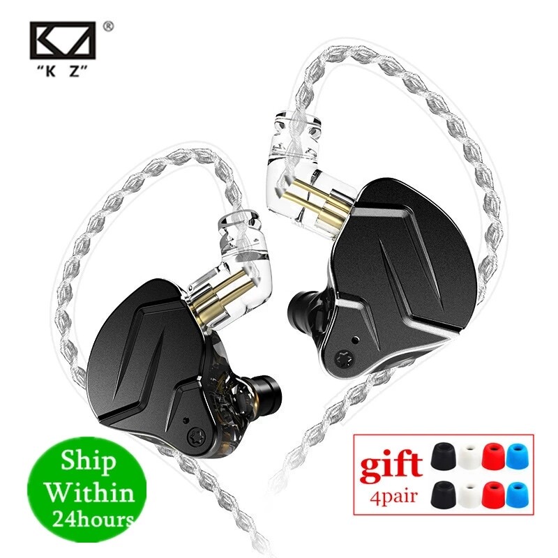 Tai Nghe Nhét Tai KZ ZSN PRO X 1DD 1BA, Kim Loại Hybrid Kèm Tai Nghe HIFI, Tai Nghe Chạy Bộ Thể Thao Kèm Tai Nghe DJ Monito KZ ZST X ZSX ZS10 PRO V90 C12