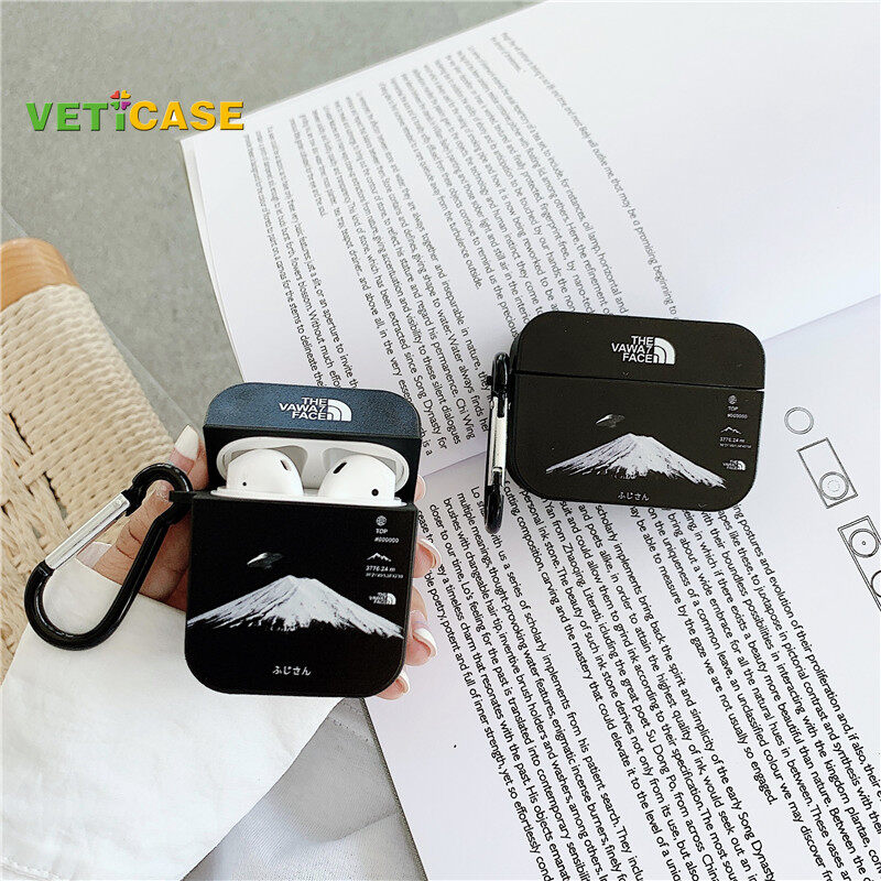 Hộp Đựng Tai Nghe North Snow Moutain Đơn Giản Mát Mẻ Cho Apple AirPods Pro AirPods 1 2 3 Vỏ Bọc Mềm Bằng Silicon Mới Vỏ Bọc Tai Nghe Air Pods Túi Đựng Phụ Kiện AirPod Bảo Vệ Màu Trắng