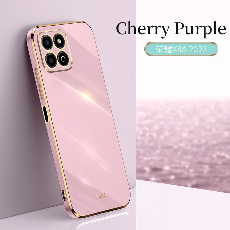 Ốp cho honor x8a ốp bảo vệ mạ điện chống sốc honor x8a 2023 ốp tpu silicon lưng mềm