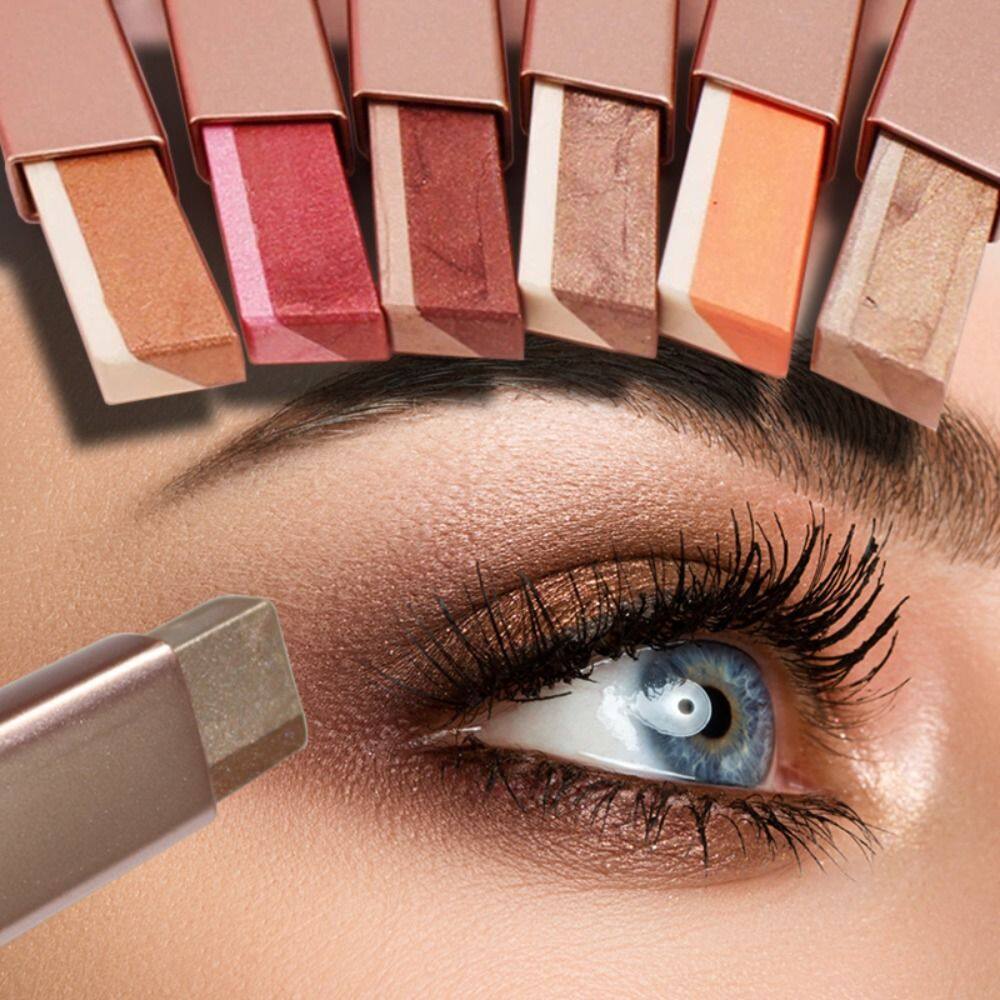 Van phấn mắt lấp lánh chuyên nghiệp tự nhiên thỏi phấn mắt hai màu gradient nhung trang điểm lười biếng bút phấn mắt màu ngọc trai bút tằm trang điểm mắt nằm