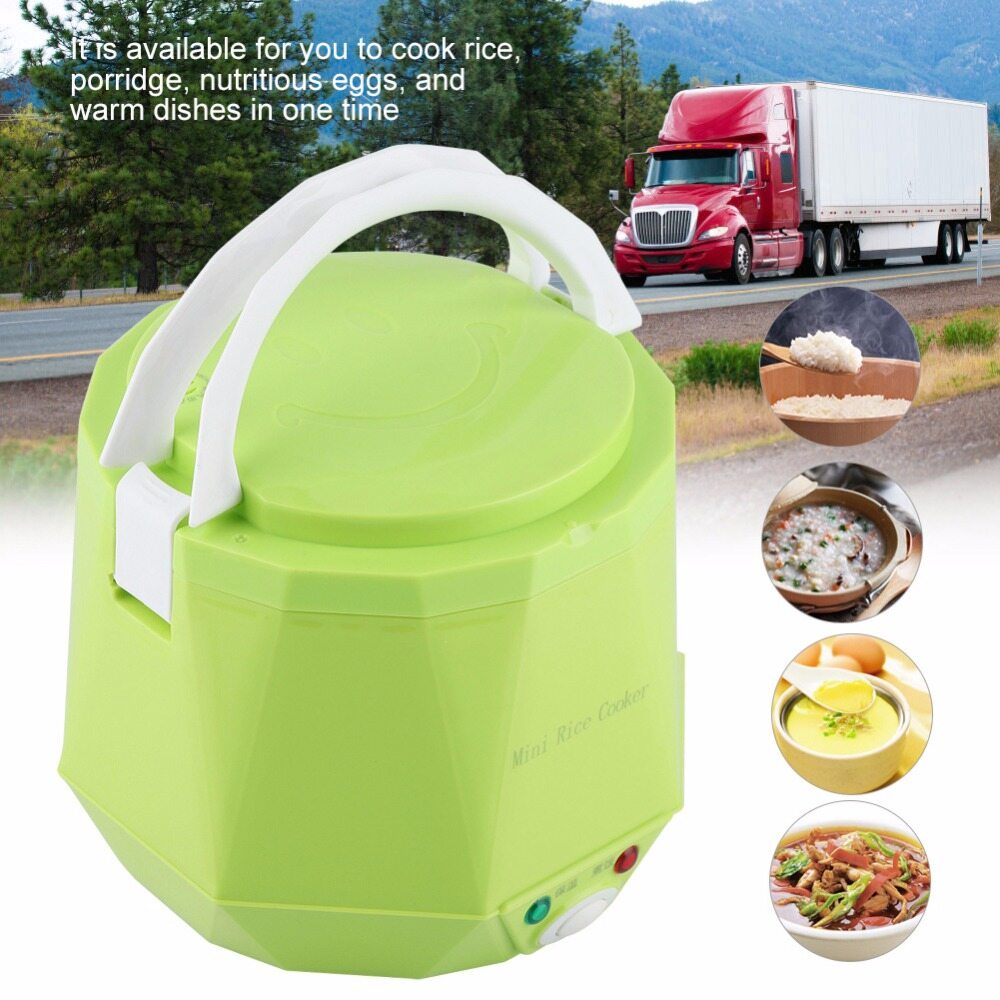 Nồi cơm điện mini 1.6 L cho xe hơi xe tải 24V súp cháo Máy nấu ăn bộ điều nhiệt Máy hấp thức ăn di động Máy hấp thức ăn điện