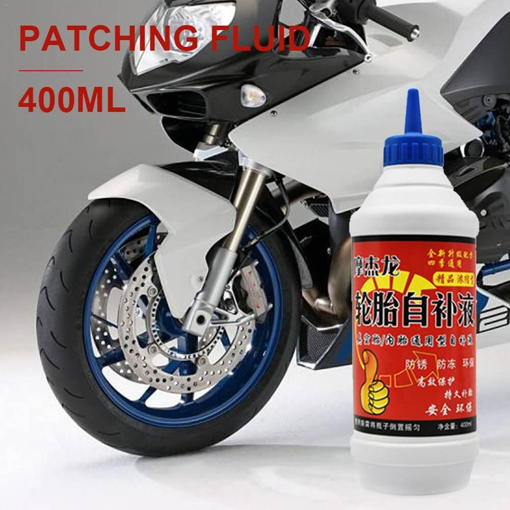 Keo sửa chữa ống trong lốp chân không 400ml dung dịch trám lốp thông dụng cho xe hơi xe máy xe đạp dụng cụ sửa chữa lốp xe đạp