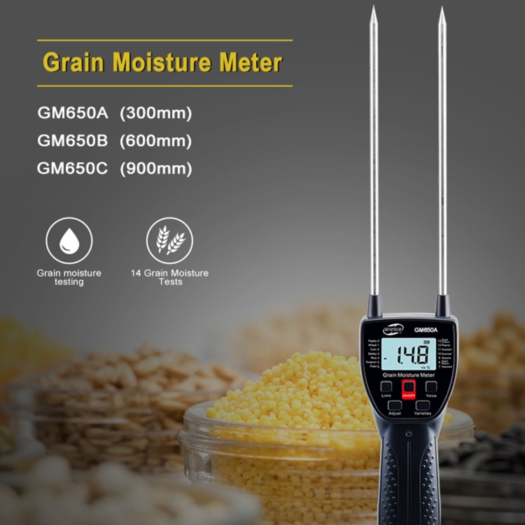 BENETECH GM650 Grain Moisture Meter, Battery Not Included - 5