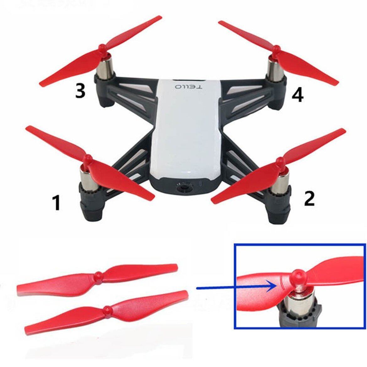 4 cánh quạt máy bay không người lái phát hành nhanh 75mm wllw cho cánh quạt máy bay không người lái dji tello mini ccw/cw