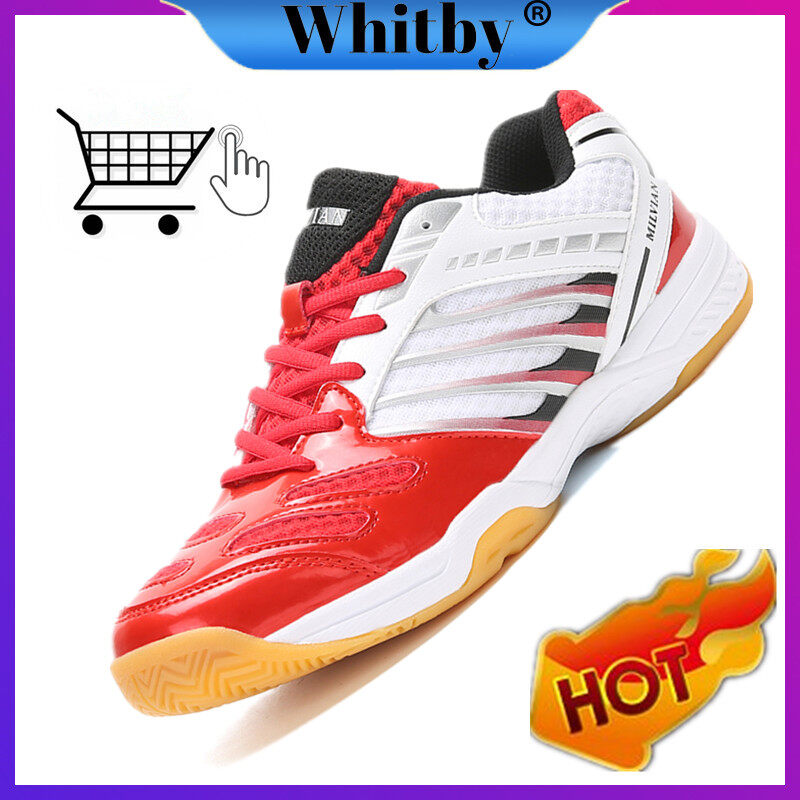 Whitby Giày Quần Vợt Thể Thao Nam Nữ Giày Cầu Lông Chống Mài Mòn Thoáng Khí Hấp Thụ Sốc Thoải Mái Cho Cặp Đôi