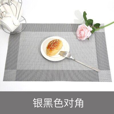 6/4Pcs High-End PVC พรมซักล้างได้สำหรับโต๊ะทานอาหาร Mat Non-Slip Stain-Resistant Tableware เครื่องมือห้องครัวถ้วยไวน์ Pad