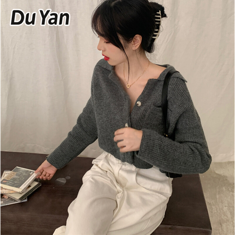 Du Yan women s sweater Hong Kong Style BM Soft Waxy Knitted Sweater