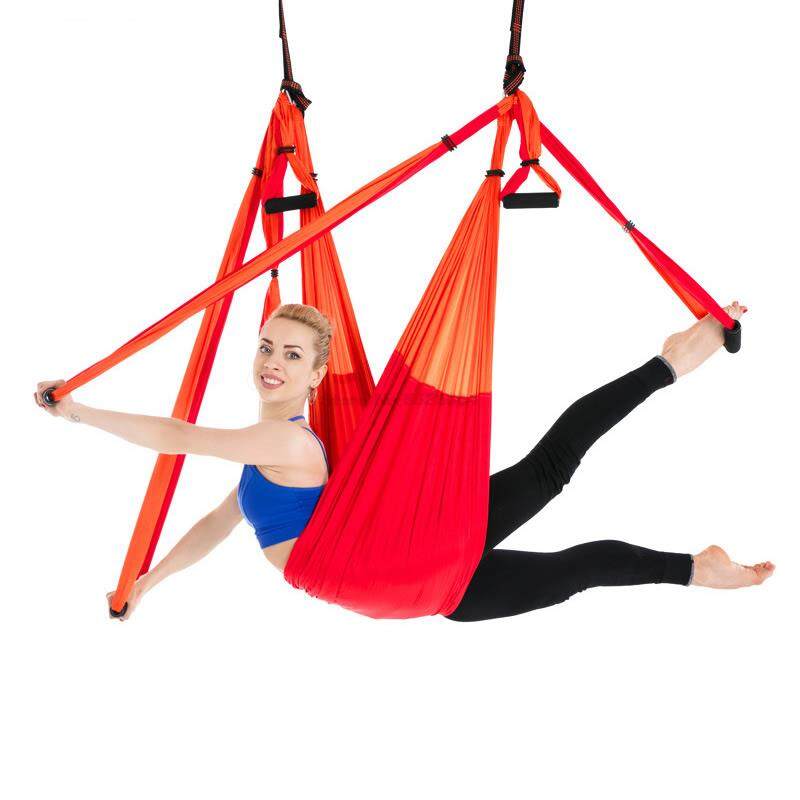 Anti-Gravity Aerial Yoga Hammock 6 Handles Flying Yoga Swing Hanging Belt