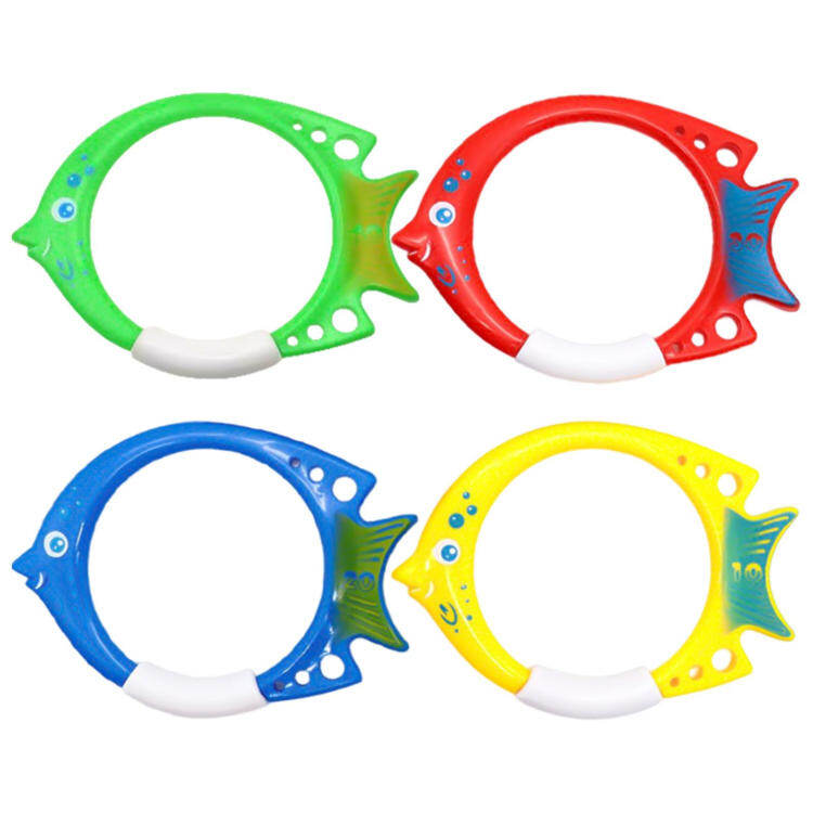 Pool Diving Toys Fish-shaped Pool Rings Pool Games Summer Swimming Pool Toys for Kids Colorful Easy To Find and Grab here ราคา 113 บาท*ส่งฟรี