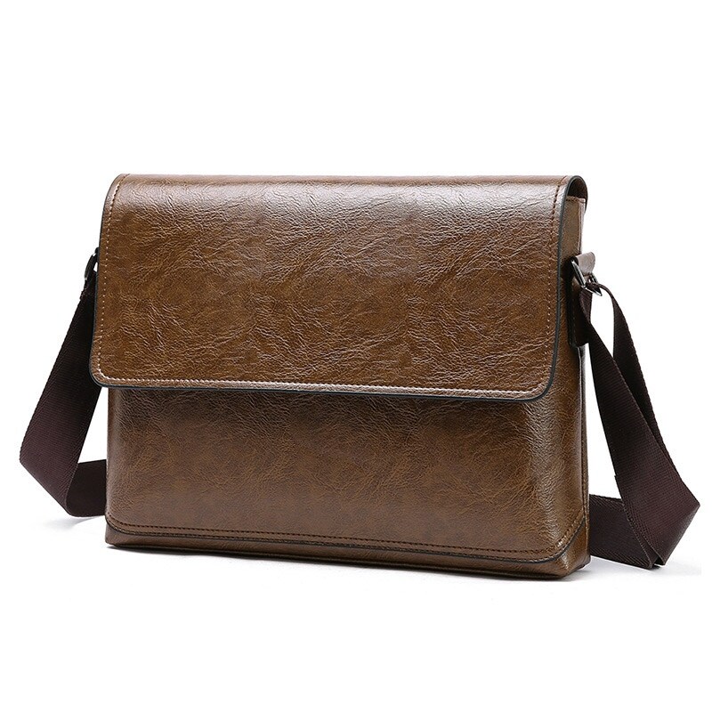 【A NEW】 New Fashion High Capacity Men PUHandbags Laptop Bags Male BusinessMessenger Bags Men 39;s Crossbody Shoulder Bag