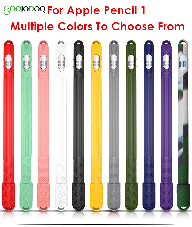 GOOJODOQ Vỏ Bút Chì Apple 1 Thế Hệ Thích Hợp Cho Apple 1 Thế Hệ Bút Tay Áo Bảo Vệ Silicone Ipad Vỏ Bút Chống Rơi