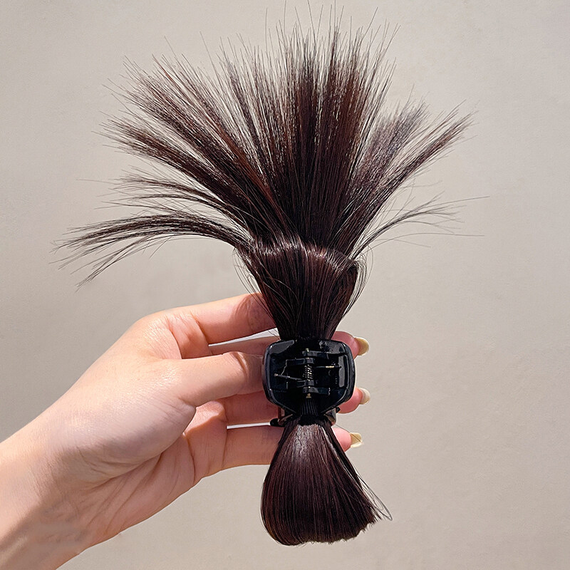 Haimeikang mới tóc giả tổ gà bóng kẹp tóc tóc đuôi ngựa cao tổ gà Phụ kiện tóc kẹp tóc