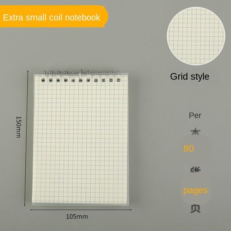 KHP847 Gửi Nhãn Dán Lật Ngược Sổ Tay Lò Xo B5 Sổ Tay Dày A4 Lưới Notepad Sinh Viên Sổ Tay Sổ Tay Lưới Ngang