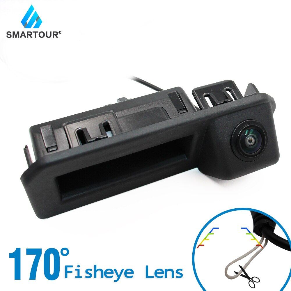 Smartour Car Rear View Reverse Backup Trunk Handle Fisheye Lens Camera For