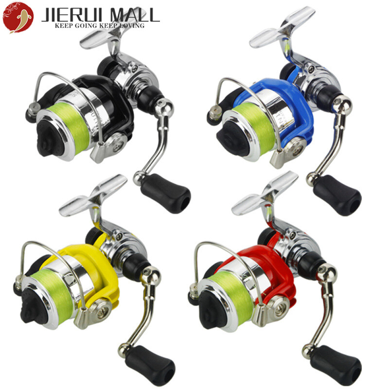 Máy Câu Đứng Mini Máy Câu Cá Bằng Kim Loại Với 50 Mét Dây Câu Phụ Kiện Câu Cá