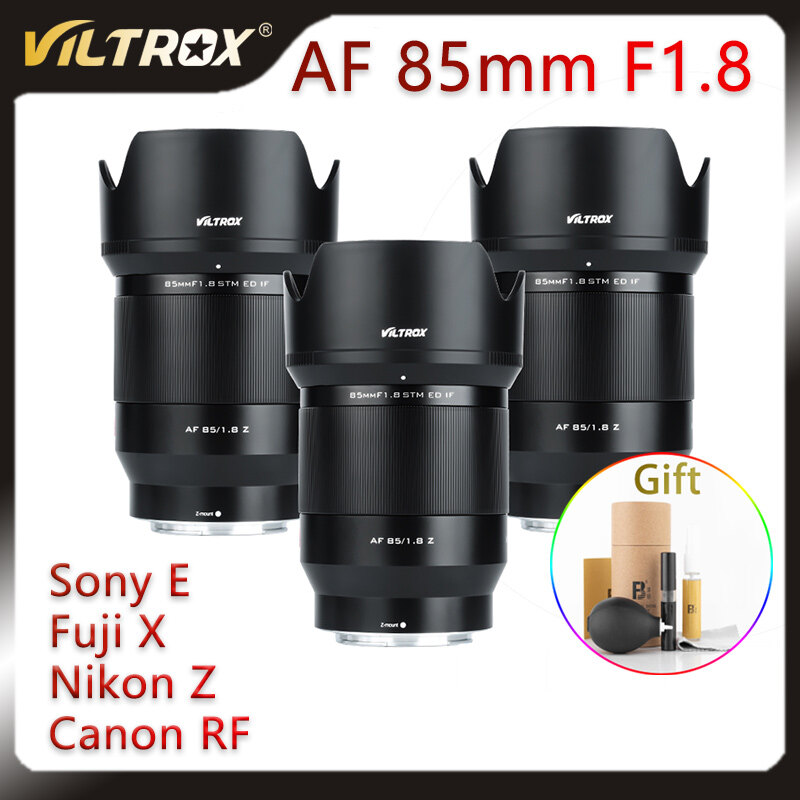 VILTROX 85mm F1.8 II STM Auto Focus Portrait Large Aperture Lens AF for Sony E mount Fuji X mount Nikon Lens Z mount Camera Lens ราคา 12,410 บาท*ส่งฟรี