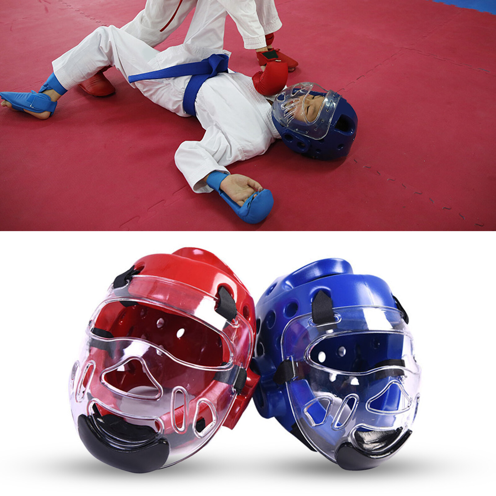 Ralapu Taekwondo Helmet Breathable Shock Absorption Multi