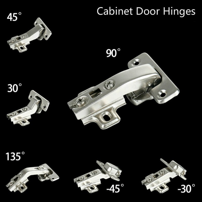 Cbsssanted☈✔bản lề góc 30/45/ 30/ 45/90 bản lề cửa tủ gấp góc độ bằng kim loại gia công gỗ nhà bếp phòng tắm tủ chén