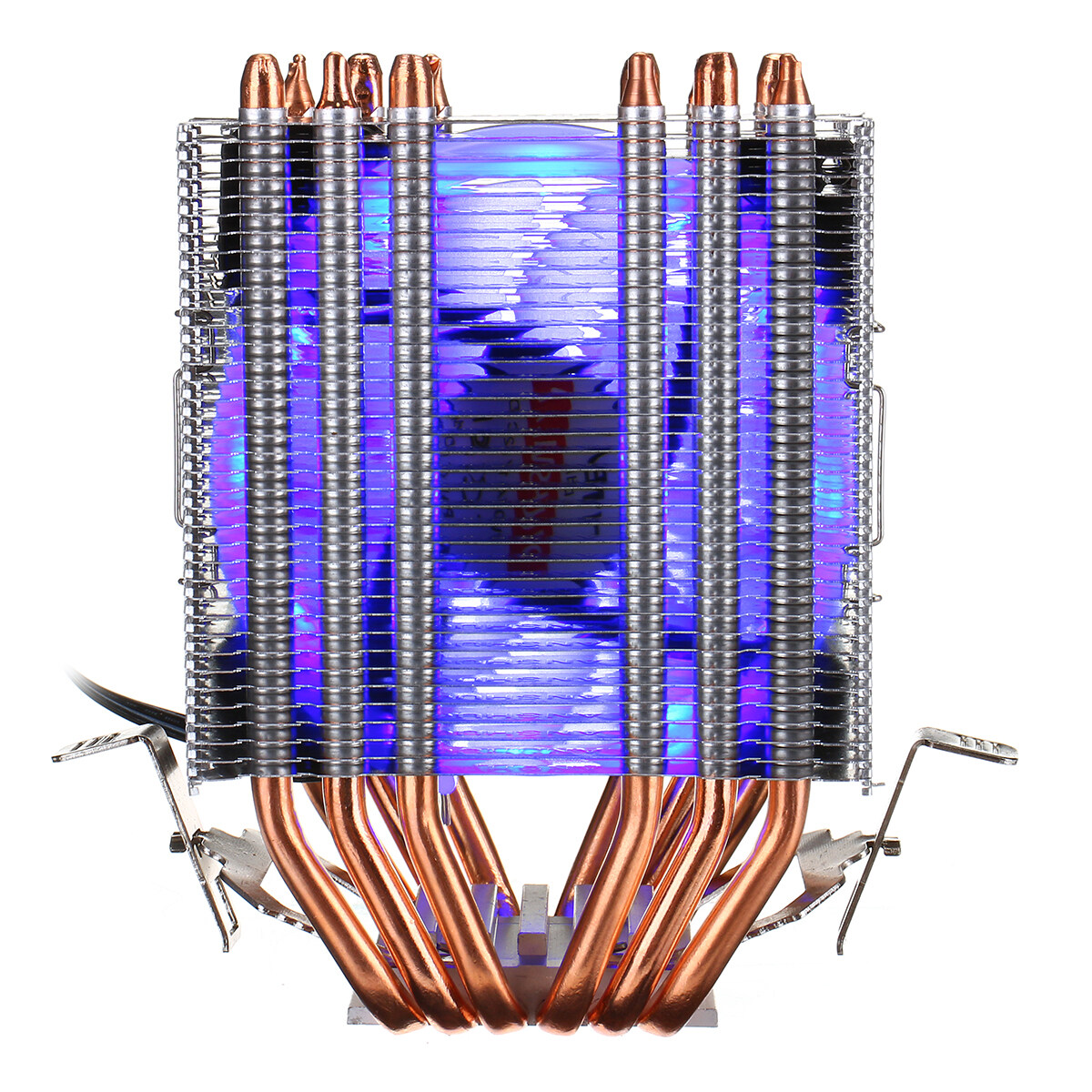 Generic CPU Cooler 6 Heatpipes LED RGB 4Pin PWM Fan 9cm Cooling For 775