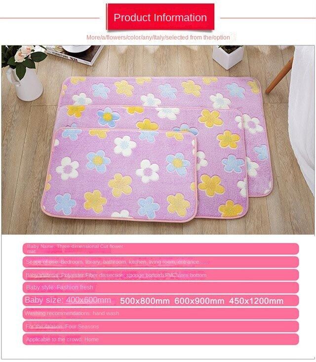 Bathroom absorbent mat bedroom floor mat door foot Mat toilet door mat non-slip home kitchen carpet