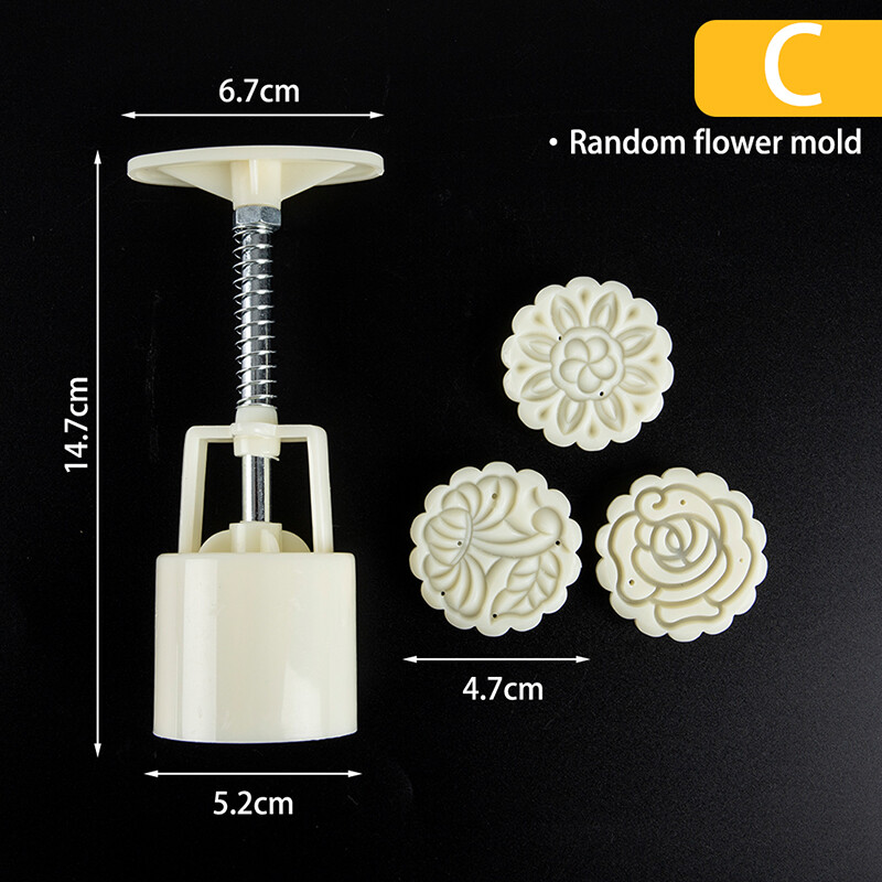 1 Bộ Hoa Khuôn bánh trung thu Lễ hội tự làm áp lực tay khuôn kẹo fondant công cụ