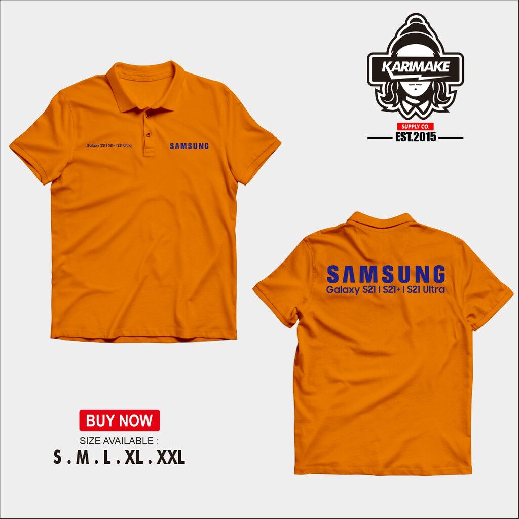 เสื้อโปโลแขนสั้นเสื้อ Samsung Galaxy S21 S21 Plus S21เสื้อยืด Ultra Distro - Karimake