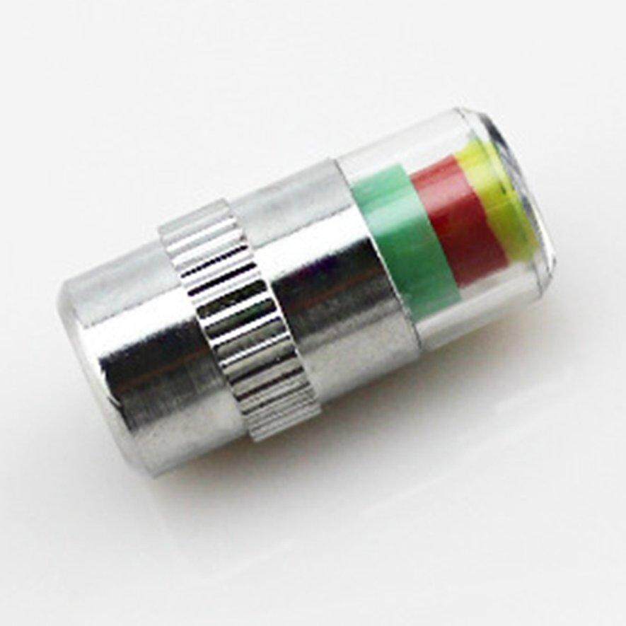 [ขายแฟลช] รถยนต์อัตโนมัติความดันยางวาล์วตรวจสอบฝาหมุดตัวบ่งชี้ตาแจ้งเตือน 4 Pcs