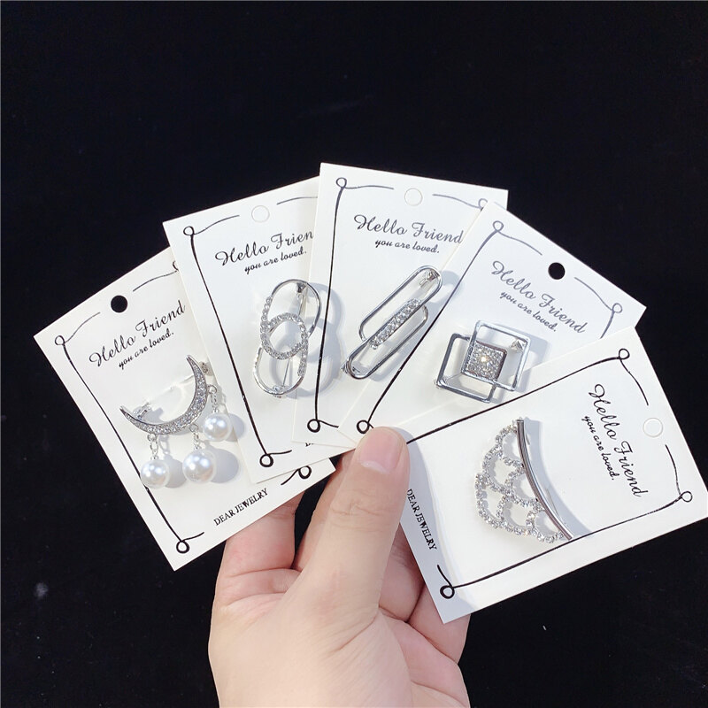 Ghim Cài Áo Mẫu Hàn Quốc KẹP Kim Cương Đơn Giản Chống Thất Bại Kẹp Cố Định Trang Sức Quần Áo Ghim Cài Cài Áo