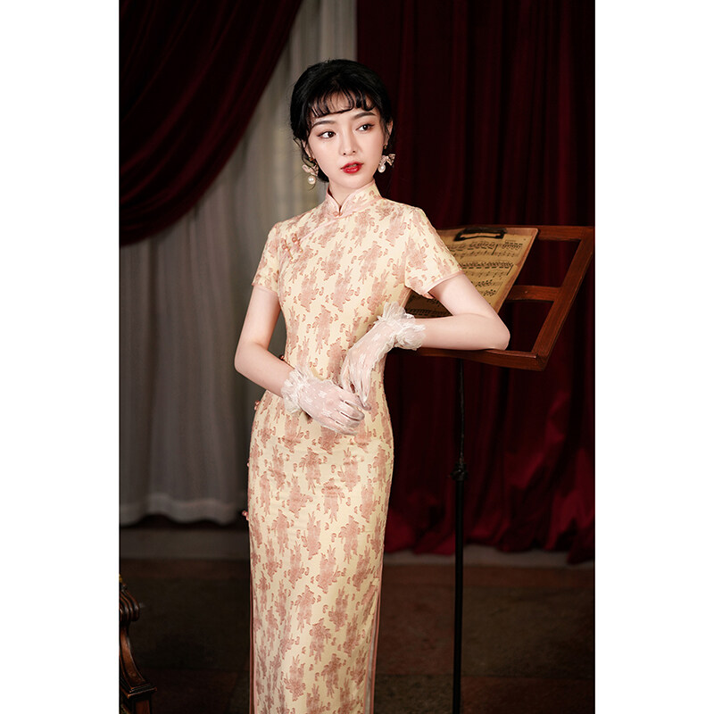 The สาธารณรัฐจีน Cheongsam สไตล์สาว Cheongsam สาว2021ใหม่ Retro อารมณ์,High-End,เรียบง่ายและสง่างามสไตล์