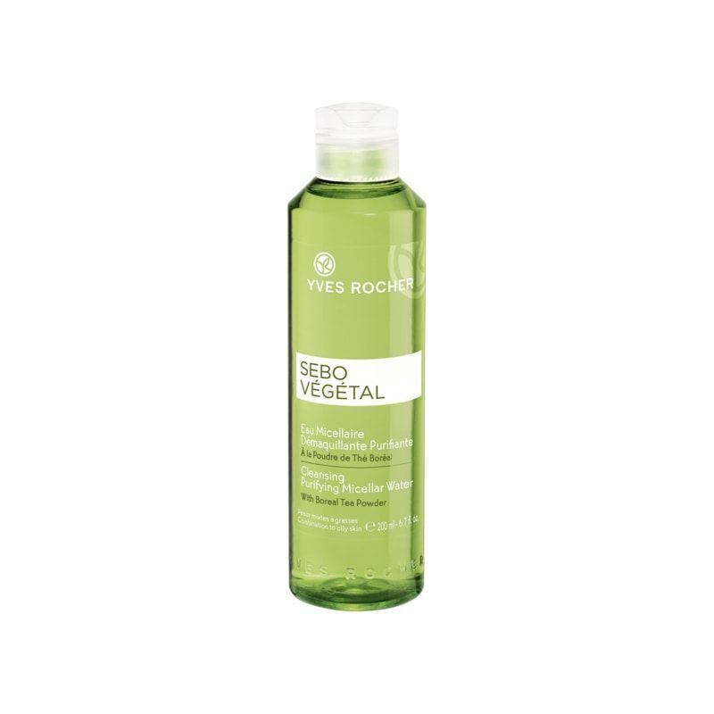 Nước tẩy trang cho da hỗn hợp đến da dầu yves rocher cleansing purifying micellar water 200ml