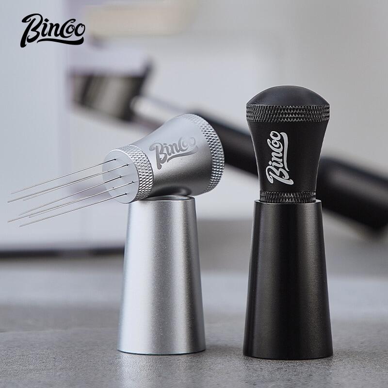 Bincoo máy khuấy cà phê espresso có chân đế dụng cụ phân phối kim cà phê chuyên nghiệp cho nhà bếp gia đình quán cà phê