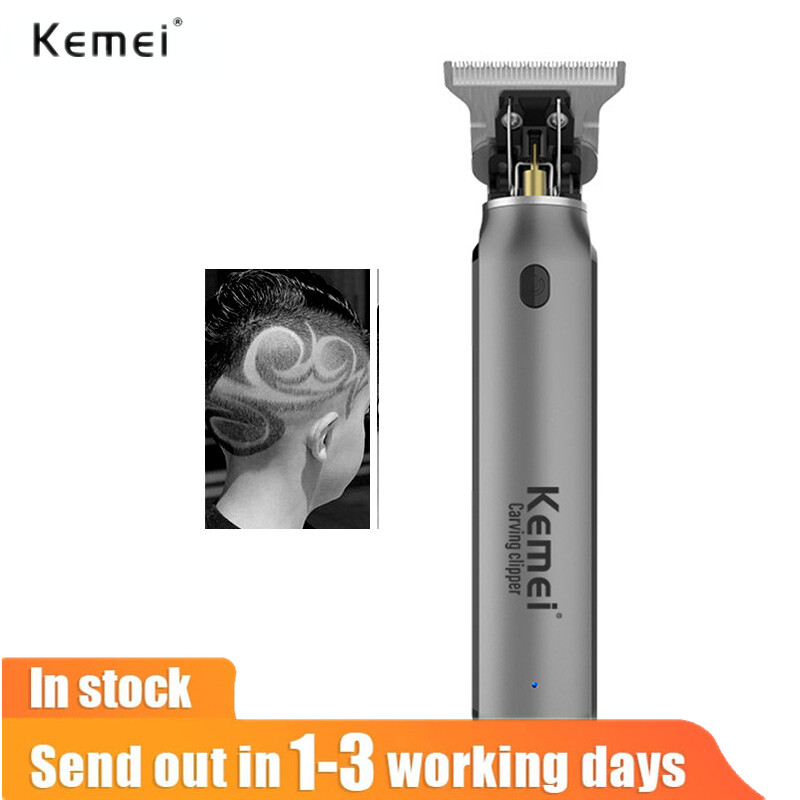 Kemei Men Beard Trimmer Zero Gapped T-Blade Hair Cutting Machine Cordless Professional Barber Edgers Cutter ราคา 413 บาท*ส่งฟรี