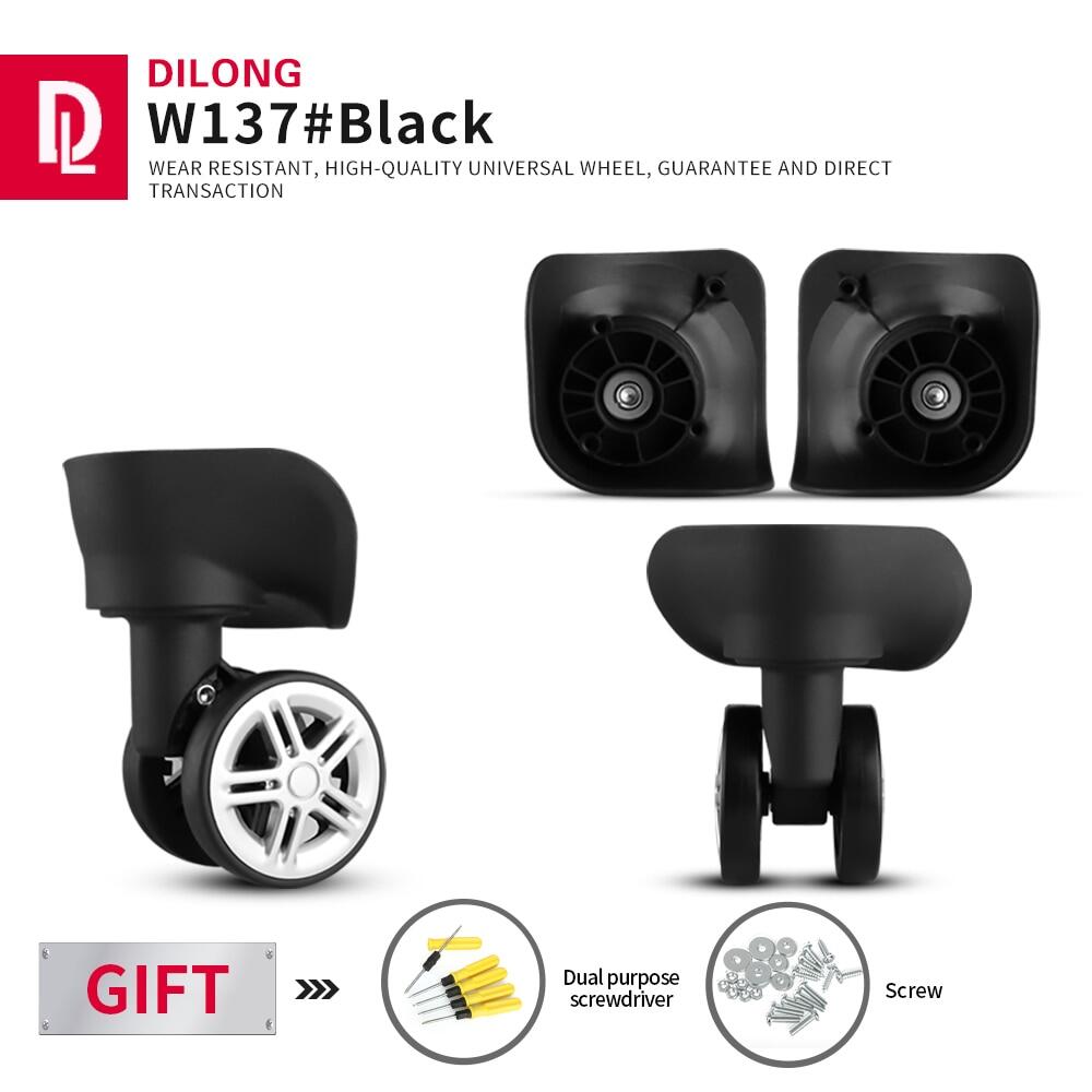 Dilong W137 Hành Lý Essories bánh xe vạn năng Phổ hộp mật khẩu Xe Đẩy Trường Hợp Cán Thay Thế Một Cặp Bánh Xe