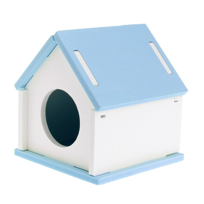Lồng chuột hamster giường gỗ, đồ chơi tổ chuột nhảy sóc chuột lang động vật nhỏ