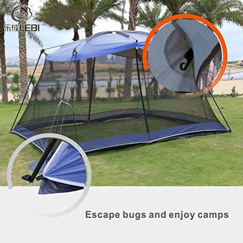 6-8 people outdoor mosquito repellent mesh tent ventilation breathable