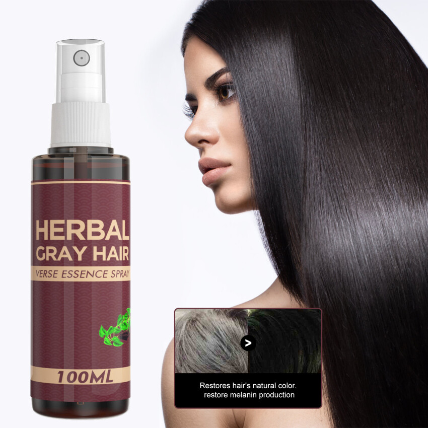 Multiflorum Tinh Chất Thực Vật Dạng Xịt Đen Tóc Mọc Ngăn Ngừa Tóc Trắng Phục Hồi Melanin Huyết Thanh Điều Trị Chống Rụng Tóc Nuôi Dưỡng Phục Hồi Tóc Hư Tổn Thay Đổi Tóc Bạc Trắng Thành Đen 100Ml