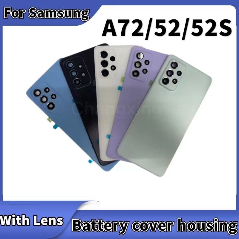 Gốc A52 a52s a72shell Vỏ pin Bìa cửa sau cho Samsung Galaxy A52 4G 5g A525 A526 A528 nhà ở trở lại trường hợp trở lại Bìa