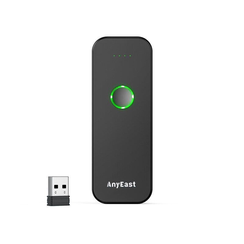 Anyeast mini 2d không dây máy quét mã vạch, xách tay 3-trong-1 bluetooth & 2.4g & có dây usb qr 1d mã vạch reader cho hàng tồn kho điện thoại máy tính làm việc pad với windows pos ios android