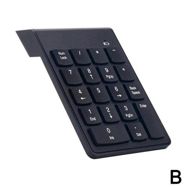 Bàn Phím Kỹ Thuật Số Không Dây Mini 2.4Ghz Numpad Bàn Phím Máy Tính Usb 18 Phím Dễ Mang Theo Cho Kế Toán Rút Tiền Máy Tính Xách Tay Máy Tính Bảng