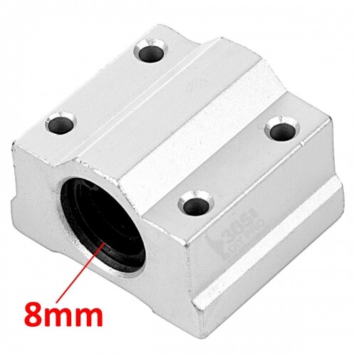 SCS8UU 8mm Linear motion ball slide units bearing block Al Rail guide shaft CNC 3D Printer