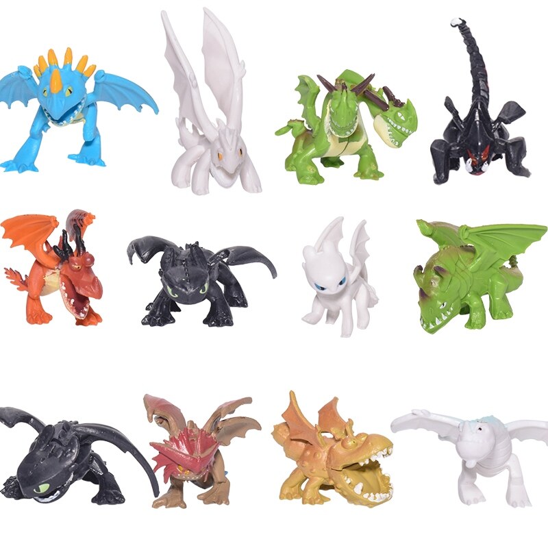 Cute Black White Toothless Dragon Action Figure Toy Model PVC Toothless  Night Fury Collectible Action Figures Toy for Children impart  Lazadavn