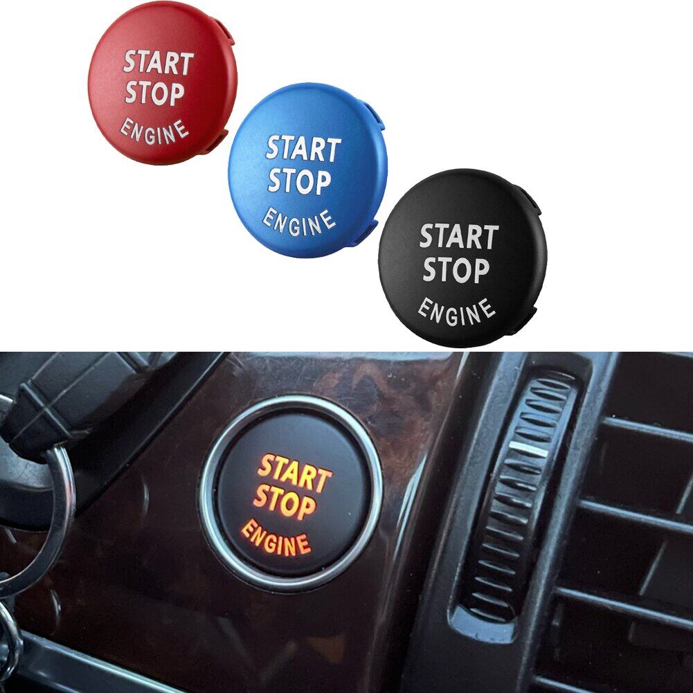 Màu matte động cơ xe hơi nút khởi động dừng thay thế chuyển đổi bìa key trang trí nội thất cho bmw x1 x5 e70 x6 e71 z4 e89 3 5 series e90 e91 e60