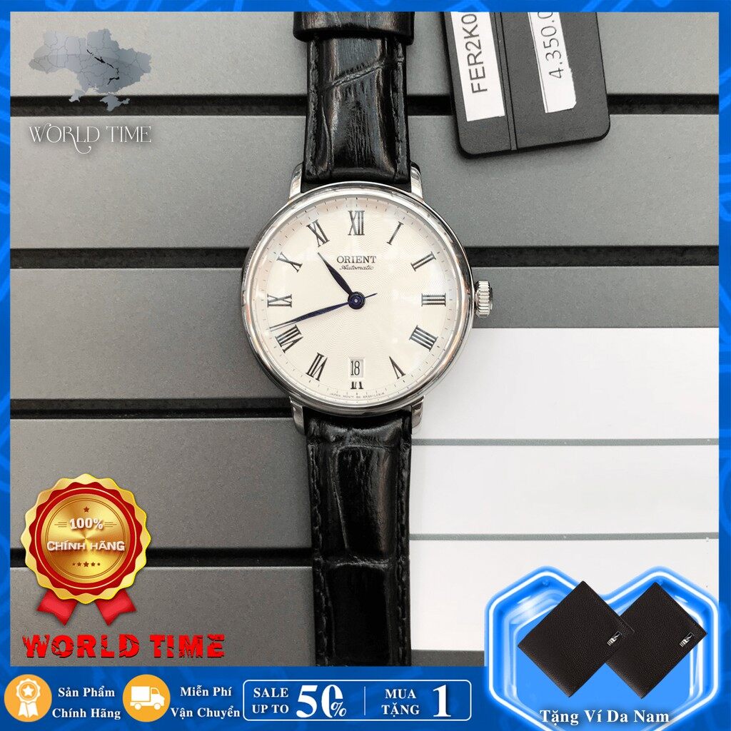 Đồng hồ nam orient fer2k004w0 , bảo hành 3 năm, chống nước, chống xước, dây da