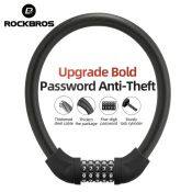 ROCKBROS Bike Lock - Steel Anti-theft Cable Password Lock