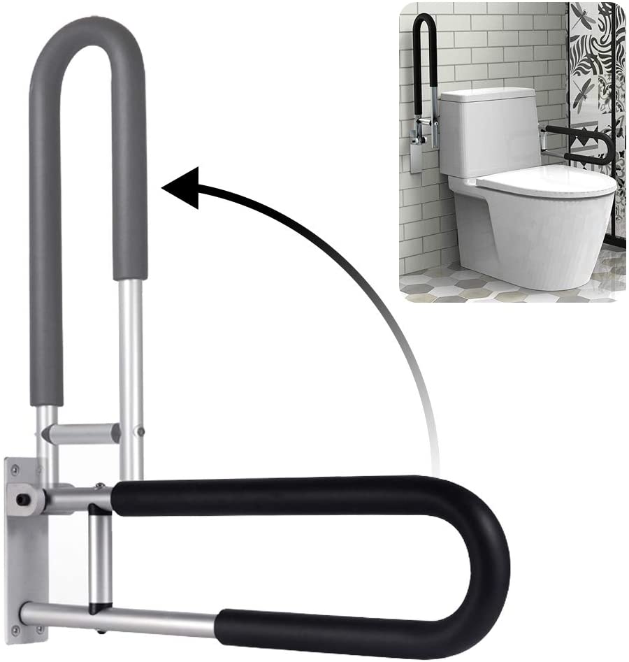 Tay vịn thanh ray tay vịn nhà vệ sinh 23.6 inch thanh an toàn phòng tắm thanh đỡ tay phụ kiện tay vịn khuyết tật cho người cao tuổi tay cầm bồn tắm gắn người khuyết tật