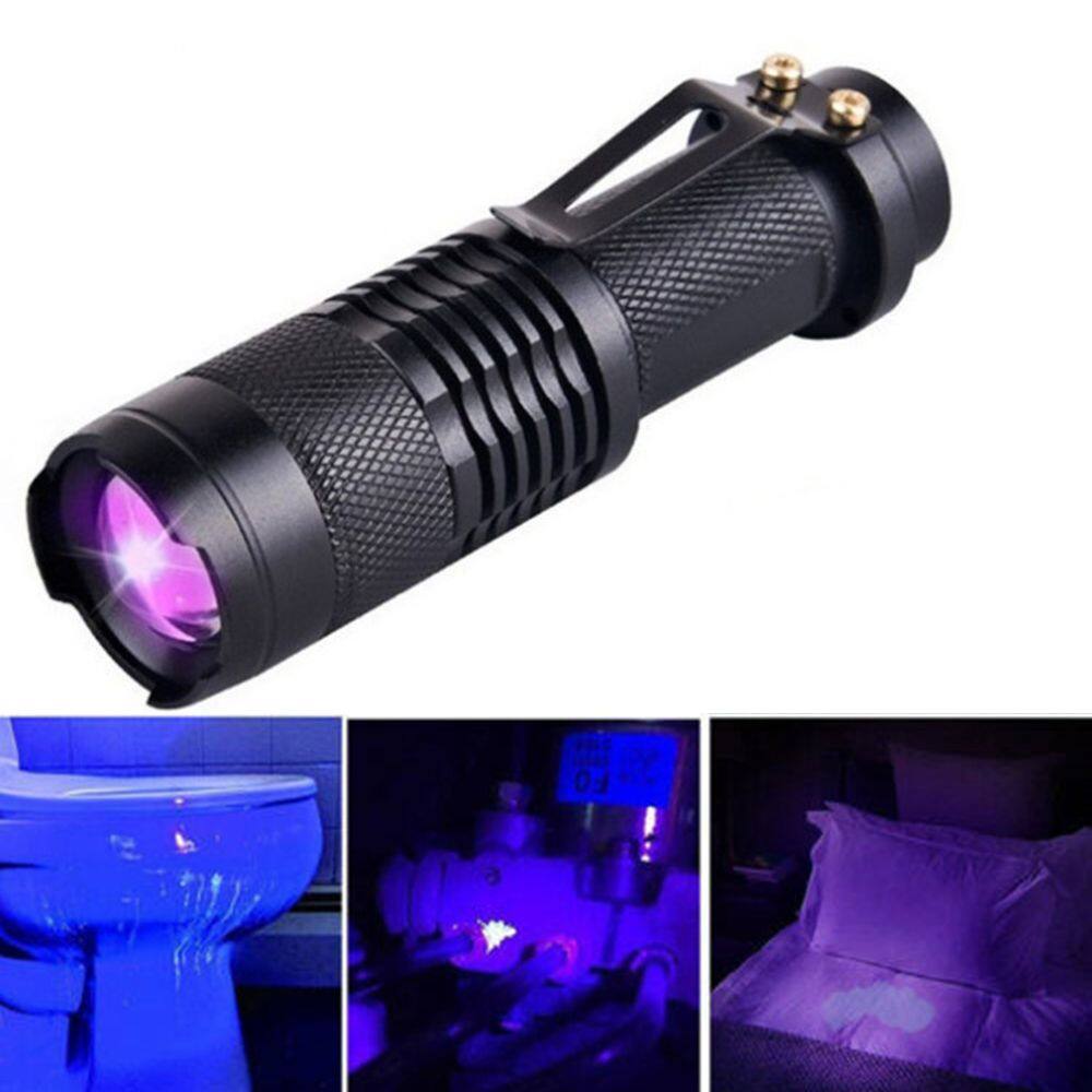 Đèn chiếu sáng đen fani 395/365nm uv tia cực tím đèn pin kiểm tra đèn cây