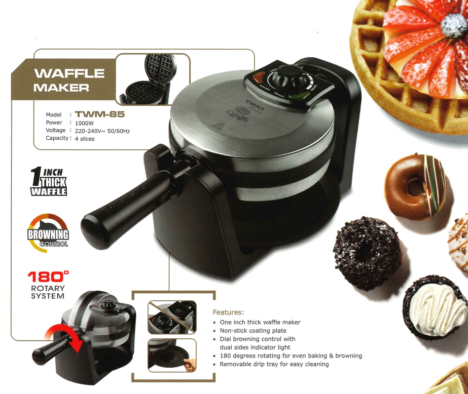 Trio 1000W Waffle Maker TWM85 Seng Huat