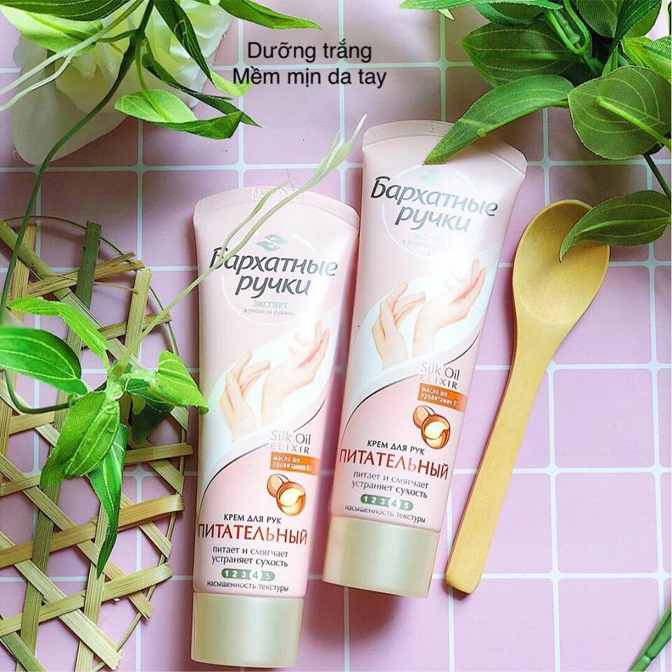 Kem dưỡng da tay Silky💖𝑭𝑹𝑬𝑬𝑺𝑯𝑰𝑷💖Kem dưỡng da tay Nga - Kem tay lụa nga