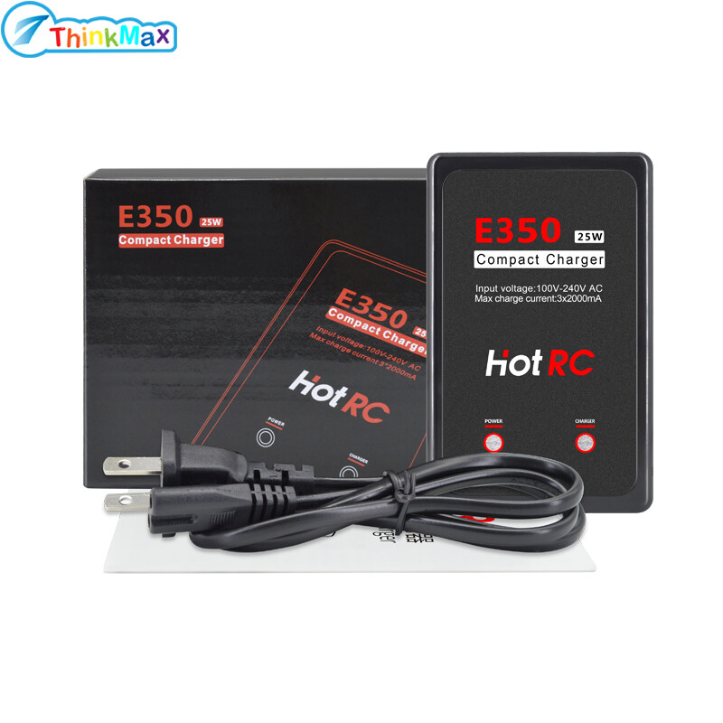 1PC hotrc E350 Pro 7.4V 11.1V sạc pin LiPo 2S 3S Pin Pin sạc 25W 2000mA