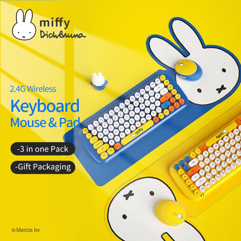 Bộ combo chuột và bàn phím chơi game mipow & miffy không dây usb bàn phím game thủ cho máy tính xách tay máy tính để bàn mac